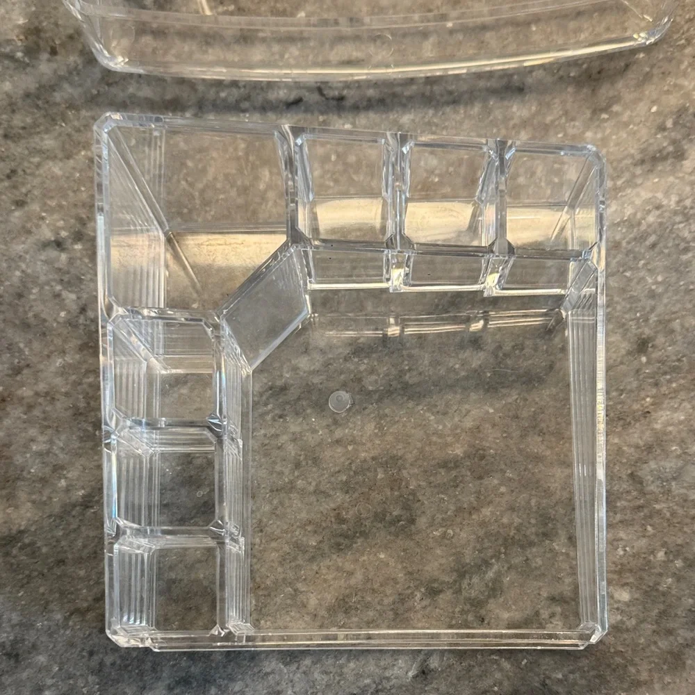 Clear Acrylic Makeup Organizer Set 5